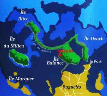 plan des îles